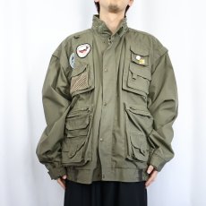 画像2: 80's Cabela's デタッチャブルスリーブ フィッシングジャケット XXL (2)