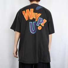 画像4: 90's NIKE 銀タグ USA製 "GET UP." プリントTシャツ BLACK XXL (4)