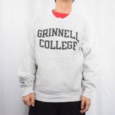 画像2: 90's JANSPORT USA製 REVERSE WEAVE TYPE "GRINNELL COLLEGE" プリントスウェット (2)