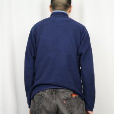 画像3: 2000's Patagonia ハーフジップフリースジャケット NAVY M (3)