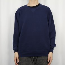 画像2: 90's〜 RUSSELL ATHLETIC USA製 前Vスウェット NAVY XXL (2)