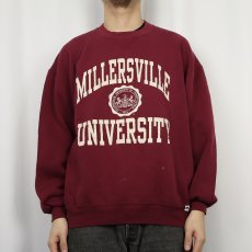 画像2: 90's〜 RUSSELL ATHLETIC USA製 "MILLERSVILLE UNIVERSITY" 前V プリントスウェット XL (2)