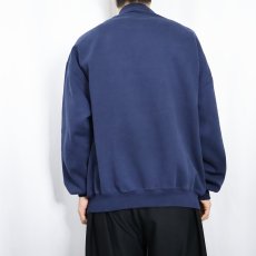 画像3: 90's〜 RUSSELL ATHLETIC USA製 前V 無地スウェット NAVY XXL (3)