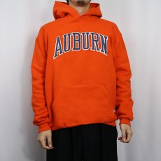 画像2: 80's RUSSELL ATHLETIC USA製 "AUBURN" プリントスウェットフーディ L (2)