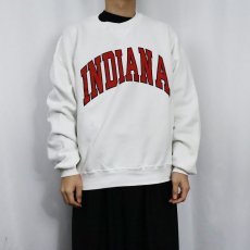 画像2: 90's〜 RUSSELL AHTLETIC USA製 "INDIANA" 前V プリントスウェット XL (2)