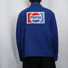 画像4: 70's RIVERSIDE USA製 "PEPSI" 飲料メーカー ロゴワッペン付き ワークジャケット M (4)