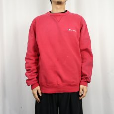 画像2: 80〜90's Champion USA製 青刺繍タグ 後期 前Vスウェット TALL L  (2)