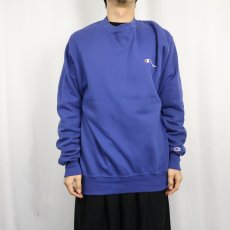 画像2: 80〜90's Champion USA製 青刺繍タグ 後期 前Vスウェット XL  (2)