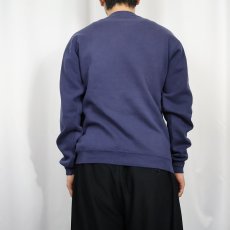 画像3: 80's RUSSELL ATHLETIC USA製 前V スウェット NAVY M (3)