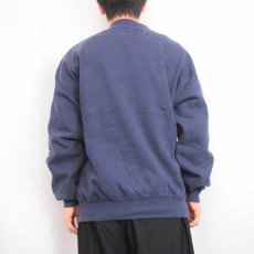 画像3: 90's RUSSELL ATHLETIC USA製 "HIGH COTTON" 前V スウェット NAVY XL (3)