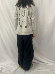 画像4: 90's French Creek Sheep & Wool.Co REVERSE WEAVE TYPE プリントスウェット M (4)