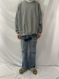 画像2: 70's LEVI'S 646 BIGE ベルボトムデニムパンツ W34 (2)