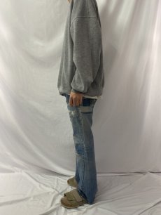 画像3: 70's LEVI'S 646 BIGE ベルボトムデニムパンツ W34 (3)