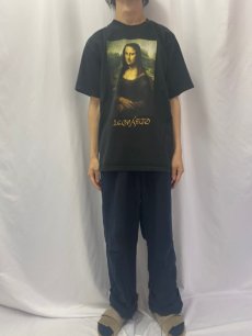 画像2: 90's Leonardo da Vinci USA製 "モナ・リザ" アートプリントTシャツ L (2)