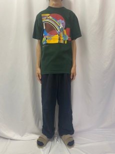 画像2: 90's Frank Lloyd Wright USA製 "MARCH BALLOONS" 建築家 アートプリントTシャツ XL (2)