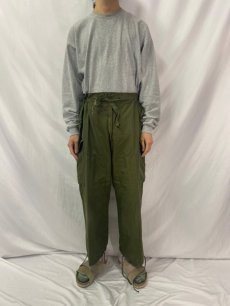 画像2: 80's カナダ軍 ウィンドオーバーパンツ SHORT-MEDIUM (2)