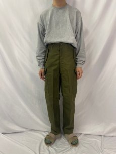 画像2: 60's カナダ軍 コンバットパンツ W30 (2)