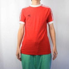 画像3: 80's adidas ロゴプリントリンガーTシャツ XL (3)