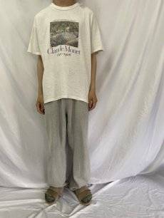 画像2: 90's Claude Monet USA製 "Irises" アートプリントTシャツ XL (2)