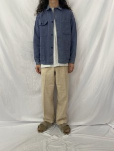 画像2: 70's EURO コットンツイル カバーオール SIZE50 (2)