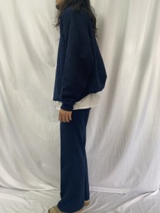 画像3: 90's TULTEX USA製 タートルネックスウェット 無地 NAVY XL (3)