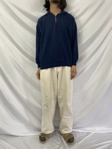 画像2: 60's CASUAL WEAR ハーフジップスウェット XL (2)