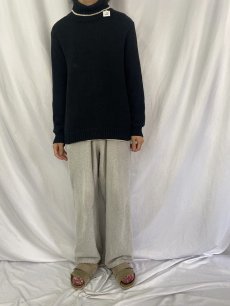 画像2: 90's agnes b. HOMME タートルネックコットンニットセーター (2)