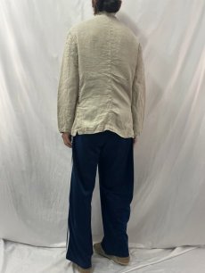 画像4: 90's ARMANI JEANS リネンマオカラージャケット S (4)