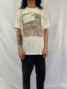 画像2: 90's BEAVIS AND BUTT-HEAD キャラクター大判プリントTシャツ L (2)