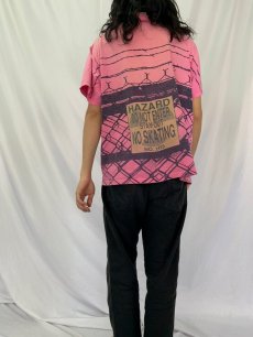 画像4: 90's Ocean Pacific 有刺鉄線プリントTシャツ L (4)