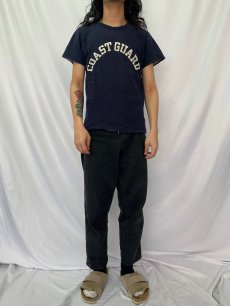 画像2: 80's Champion トリコタグ USA製 "COAST GUARD" ダブルフェイス リバーシブルプリントTシャツ XL (2)