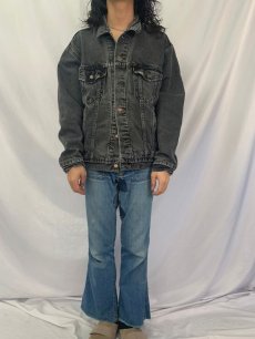 画像2: 90's Levi's 70427 USA製 ネルライナー ブラックデニムジャケット  (2)