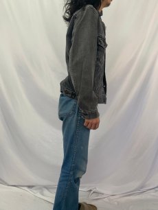 画像3: 90's Levi's 75505 CANADA製 ブラックデニムジャケット SIZE38 (3)