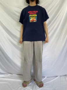 画像2: 2000's SPAM 発泡プリントTシャツ L (2)