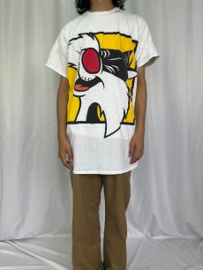 画像2: 90's WarnerBros. "SYLVESTRE" キャラクタープリントTシャツ (2)