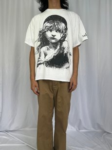 画像2: 90's Les Miserables ミュージカルプリントTシャツ XL (2)