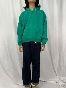 画像2: 90's〜 POLO Ralph Lauren ヘンリーネックスウェットフーディー L (2)