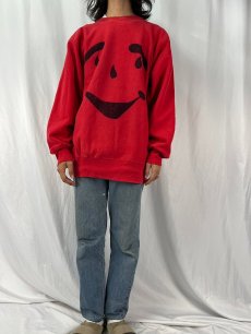 画像2: 80's Champion REVERSE WEAVE USA製 トリコタグ "Kool Aid Man" ハンドペイントスウェット XXL (2)