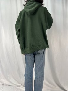 画像4: 90's WU WEAR USA製 ロゴプリントスウェットフーディー XL (4)