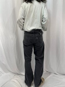 画像4: 70's Levi's 517 コーデュロイフレアパンツ BLACK W39 (4)