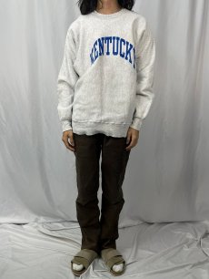 画像2: 90's USA製 REVERSE WEAVE TYPE "KENTUCKY" プリントスウェット XL (2)