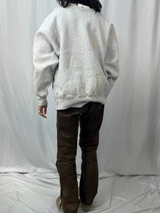 画像4: 90's USA製 REVERSE WEAVE TYPE "UNCA" プリントスウェット XL (4)