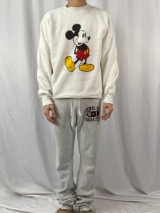 画像2: 90's Disney MICKEY MOUSE USA製 キャラクタープリントスウェット L (2)