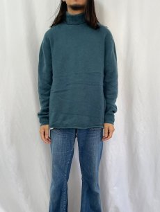 画像2: 2000's BANANA REPUBLIC カシミアタートルネックニットセーター L (2)