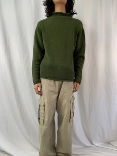 画像2: J.CREW ロールネック コットンニットセーター M (2)