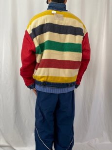 画像5: 90's Levi's×Hudson's Bay 70617-0291 USA製 ブランケットライナー リバーシブルデニムジャケット XL (5)