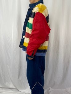 画像4: 90's Levi's×Hudson's Bay 70617-0291 USA製 ブランケットライナー リバーシブルデニムジャケット XL (4)