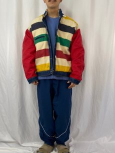 画像3: 90's Levi's×Hudson's Bay 70617-0291 USA製 ブランケットライナー リバーシブルデニムジャケット XL (3)