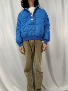 画像2: 80〜90's Eddie Bauer ハーフジップ プルオーバーダウンジャケット XL (2)