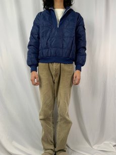 画像2: 80〜90's Eddie Bauer ハーフジップ プルオーバーダウンジャケット L (2)